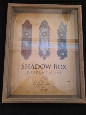 Shadowbox New Gray Green Tree Gallery Wood Frame Farmhouse Country Decor  NOS