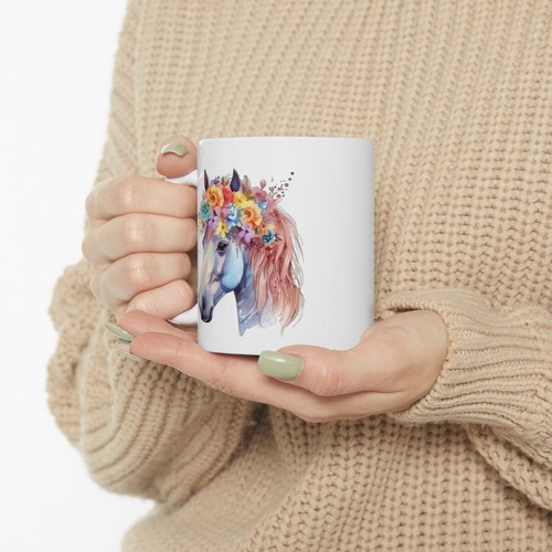 Taza de caballo personalizada para ella, taza de café animal, regalo para amantes de los caballos, vaquera - Imagen 9 de 10