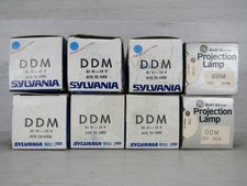 Sylvania GE DDM 19V 80W PROJECTOR LAMP New Old Stock Lot of 8 Bulbs USA Made