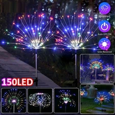 1PC 150 LED Solar Firework Lights Outdoor Waterproof Path Lawn Garden Light Xams