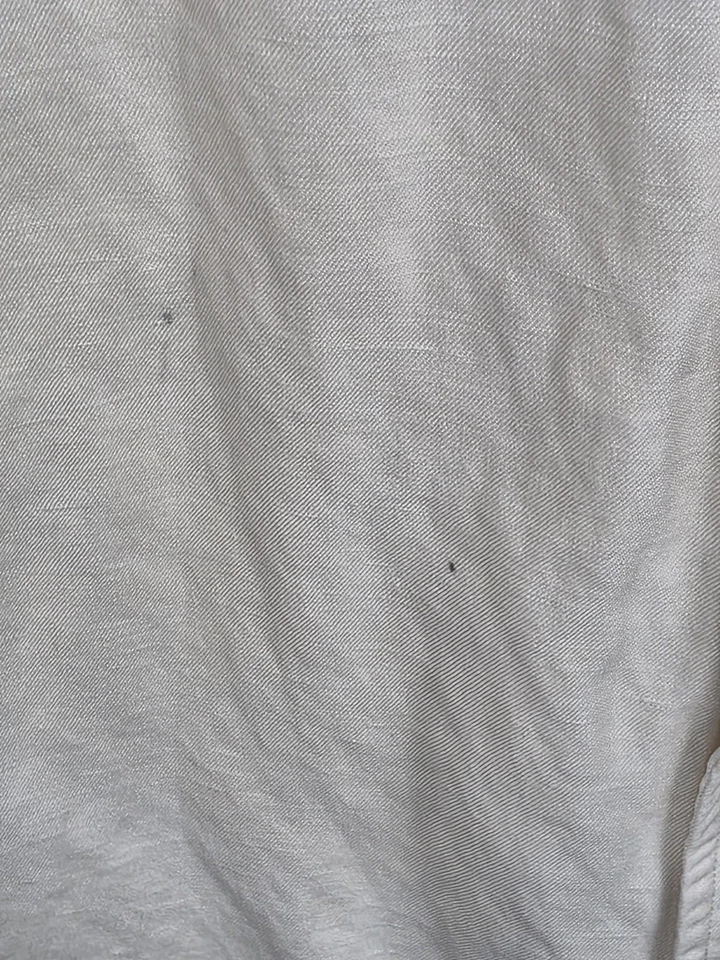 Daniel Cremieux Men's XL Ivory Silk & Linen Short Sleeve Shirt - Image 3 of 4