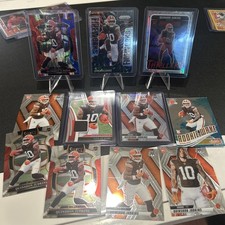 2025 Panini Prizm - Silver Fireworks Quinshon Judkins #19 No Huddle Prizm (RC) 