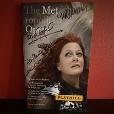 Metropolitan Opera Playbill Program Die Walkre Richard Wagner 4282011 Signed