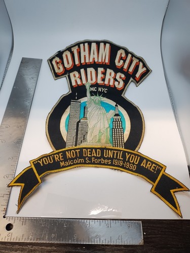 Gotham City Riders MC NYC Back Patch Rocker Rare