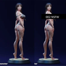 Beauty Gothic Beach Girl 1/8 1/3 3D Print Model Kit Unpainted Unassembled 2 Ver