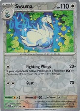 Swanna 140/167 SV06: Twilight Masquerade Reverse Holo NM Pokemon TCG