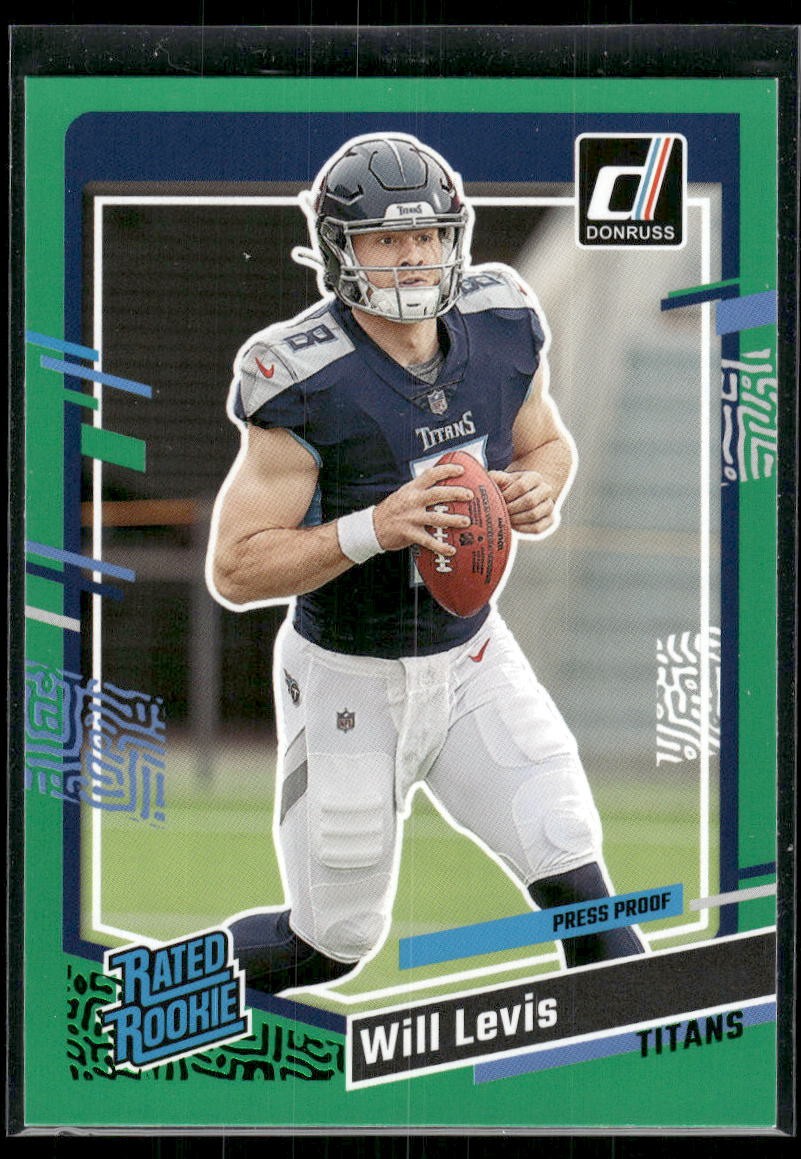 2023 Donruss #397 Will Levis Optic Rated Rookie Preview Pink Prizm