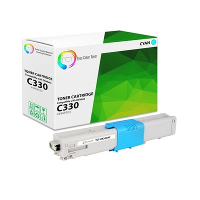 TCT Cyan Oki 44469703 Toner Cartridge For Okidata C330 C310 C530 MC361 MC351