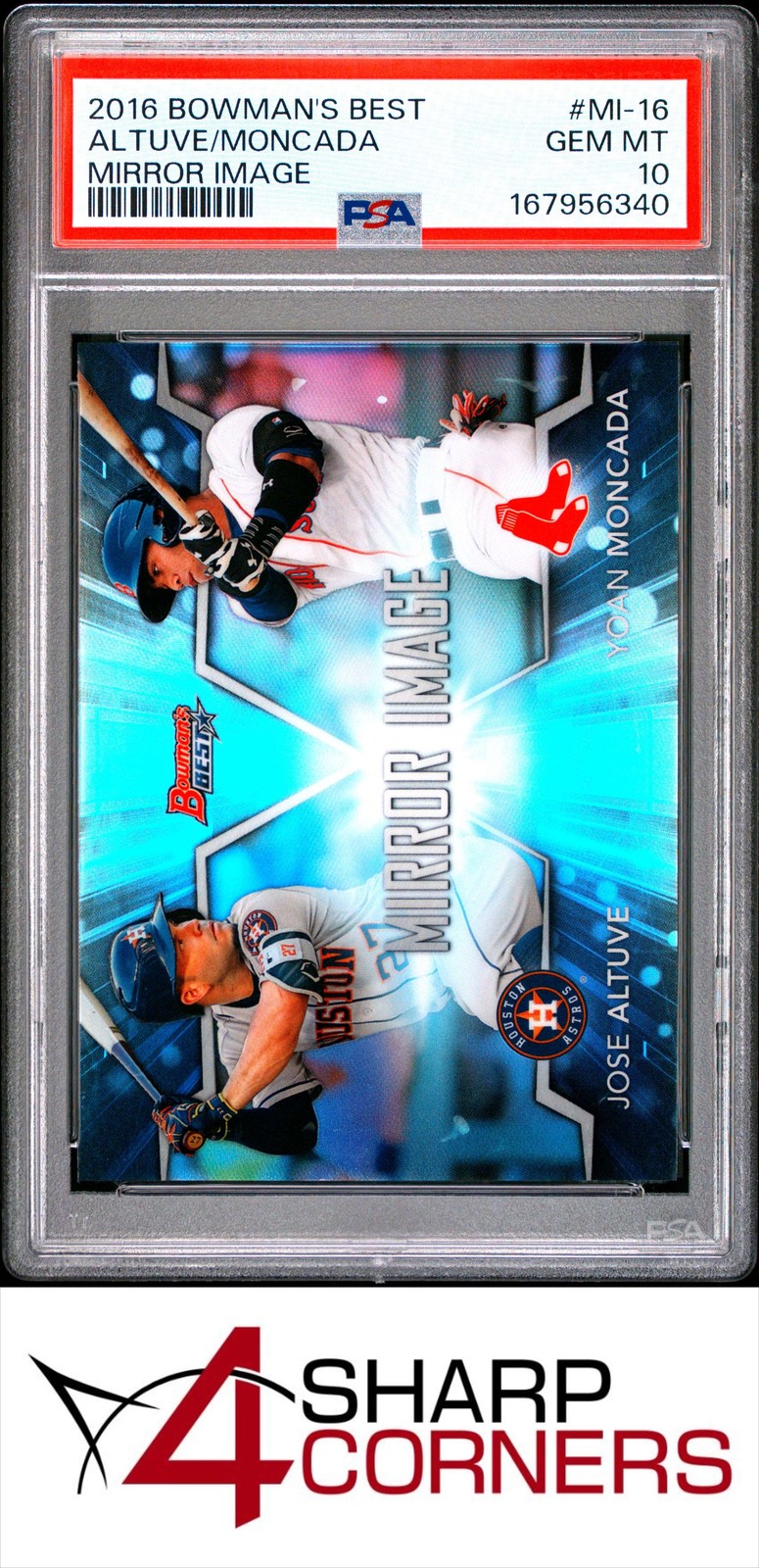 2016 BOWMAN'S BEST MIRROR IMAGE #MI-16 JOSE ALTUVE PSA 10