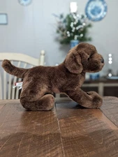 Douglas Cocoa Chocolate Lab Dog Puppy 16" Plush Stuffed Animal Cuddle Toy #1811