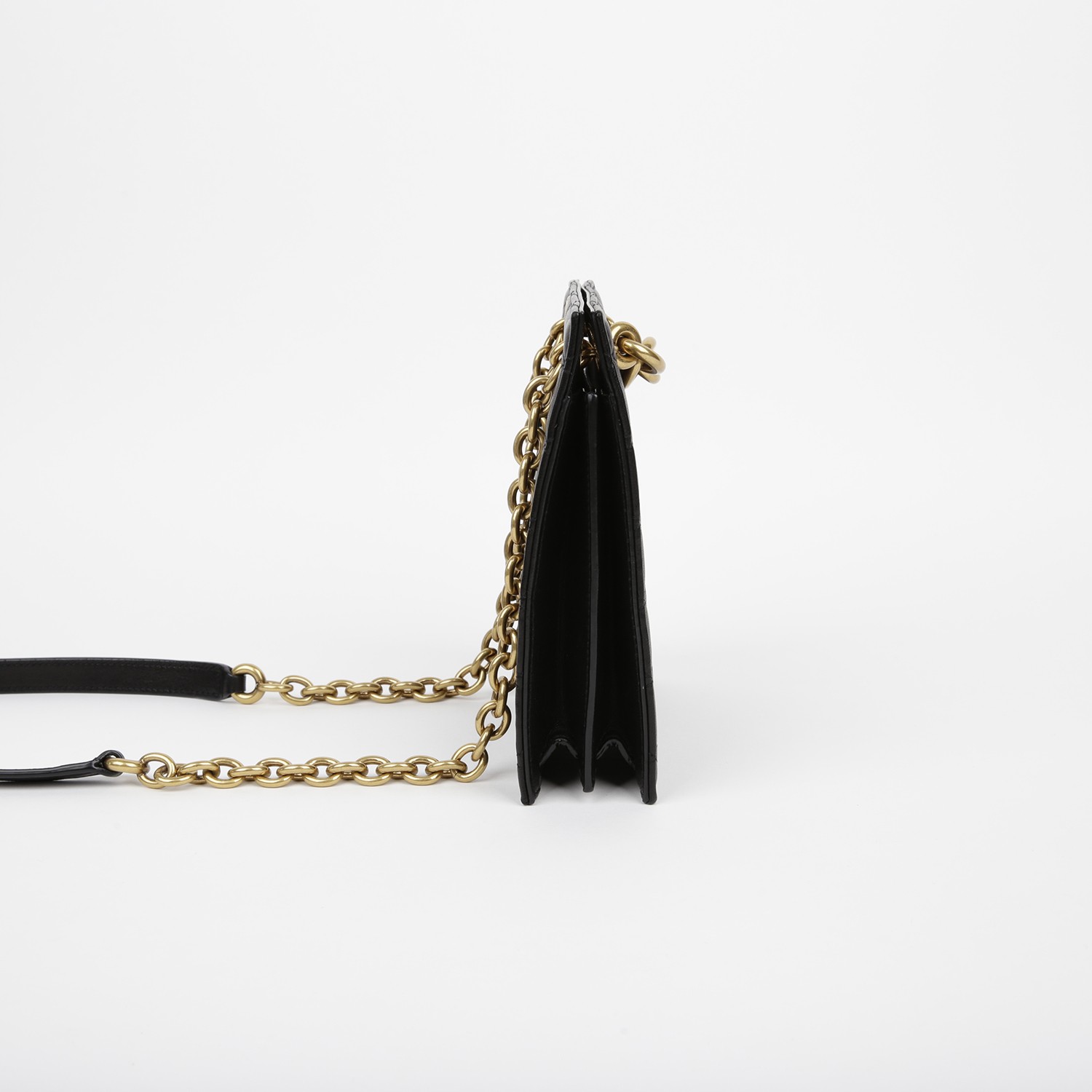 Borsa a tracolla Saint Laurent in nylon con catena 672671 114374646