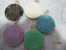 Lot Of 5 LV Large Zipper Pull Button Charms SOFT GOLD tone,  METAL SO PRETTY