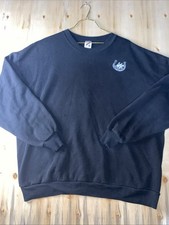 Vintage Jerzees Super Sweats Crew Neck Black Sweatshirt Mens 3X USA Made