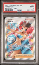 2021 POKEMON SWORD & SHIELD BATTLE STYLES #161 FULL ART/PHOEBE PSA 9 on eBay