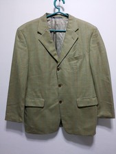 Feraud Cloth Ermenegildo Zegna Mens blazer 100 Laine Light olive green Size 52