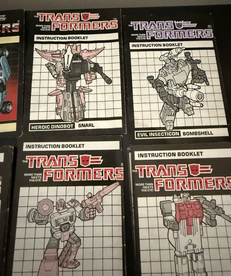 Vintage G1 Transformers Instruction Booklets Hasbro Manuals x 15 1980s - Image 3 of 4
