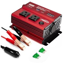 Power Inverter, Car/Light Truck 12V DC to 110V AC Converter USB and 500W Red