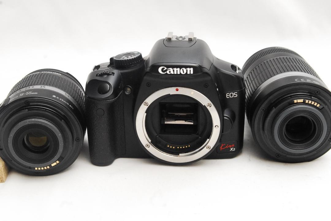 EOS Canon Digital Lens Camera 18-55 キャノンEOS KISS X とEF-Sレンズ18-