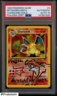 Mitsuhiro Arita Signed 1999 Pokemon Game#4 Charizard Holo PSA/DNA AUTO 10
