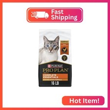 Purina Pro Plan High Protein Cat Food with Probiotics, Chicken, 16 lb Bag