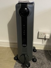 Delonghi Radia S ECO Digital Electric Oil Filled Radiator 1500W Heater Grey