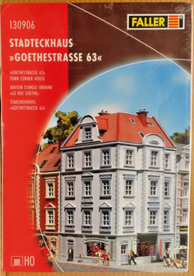 FALLER H0 130906 H0 City House Goethe Str. #63 Kit NIB Unopened B103
