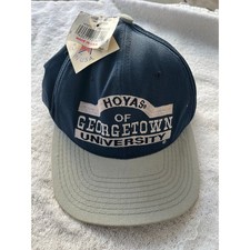 Vintage Georgetown Hoyas hat cap snap back basketball blue silver mens 90s-NWT