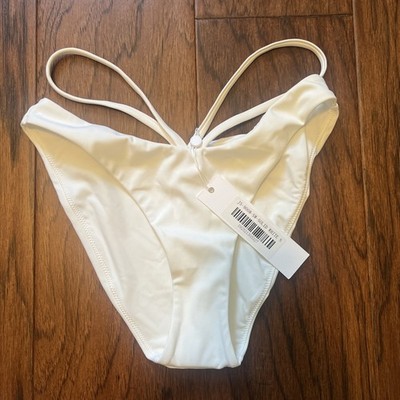 NWT Women s White Jonathan Simkhai  Bikini Bottom Size S