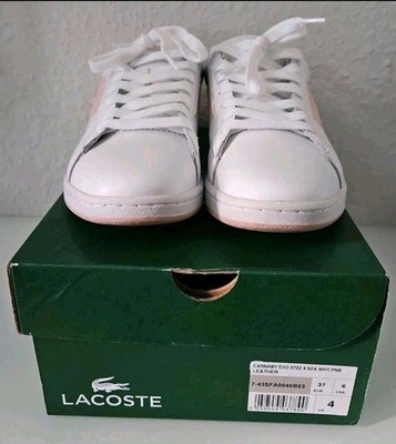 Neuwertig Lacoste Gr. 37, Carnaby Evo 0722, White/pink