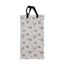 Waterproof Double Zip Large Wet Bag Rainbow and Rain 40x70cm