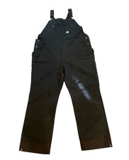 Carhartt Womens Size XXL Black Washed Duck Insulated Bib Overall OR4031-W