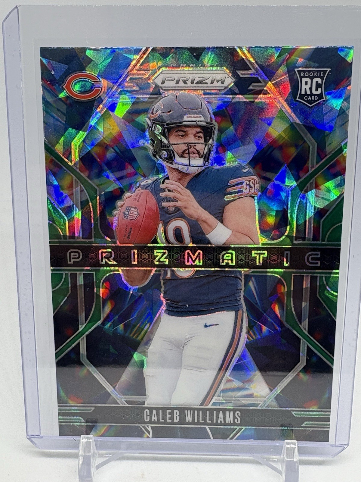 2024 Panini Prizm Caleb Williams RC Prizmatic Green Ice (E800)