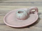 CANDLE HOLDER  ROOKWOOD  POTTERY  LILY PAD   PINK — photo 3