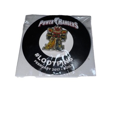 Loot Crate Lootpins Feb 2017 Power Rangers Build Megazord Enamel Pin New