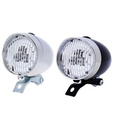 Faro Led Bici Ricambi Luce Classica Vintage 160 Gradi ABS e Metallo