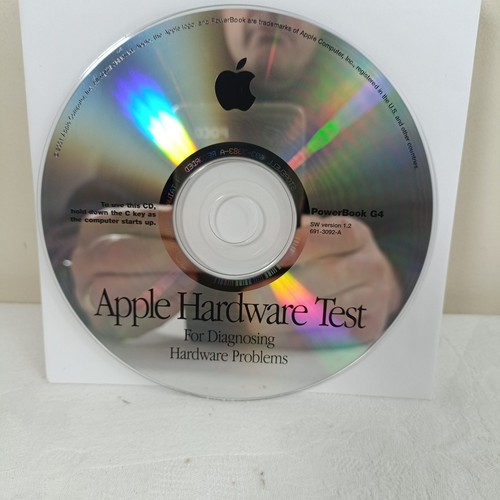 PowerBook G4 Apple Hardware Test CD Version 1.2 For Diagnosing Hardware Problems - Afbeelding 2 van 4