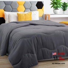 Comforter Cooling Grey, All Season Duvet Insert King Gray Lightweight