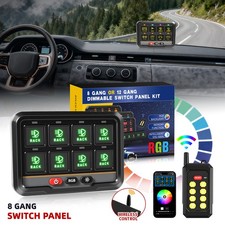 8 Gang Switch Panel On-off Led Car Switch Panel 1224v For Truck Suv Utv Offroad
