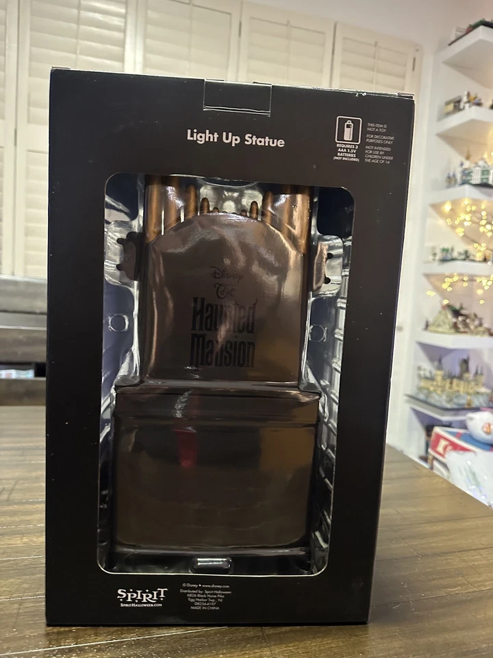 Disney Mansión Embrujada Reproductor de Órgano Iluminar Estatua Halloween 14” Victor Geist Foto 4 de 4