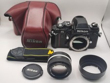 Near MINT Nikon F3 HP 35mm Film Camera Ai-s 50mm f1.4 MF Lens Case Hood Japan