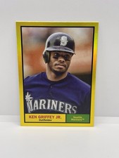 2024 Topps Archives - 1961 Topps Ken Griffey Jr #46 Yellow Gold Foil Mariners