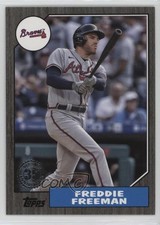 2022 Series 1 1987 Topps Baseball 35th Anniversary Black Freddie Freeman 08zd