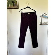 Eileen Fisher Purple Corduroy Straight Leg Pants Size 6