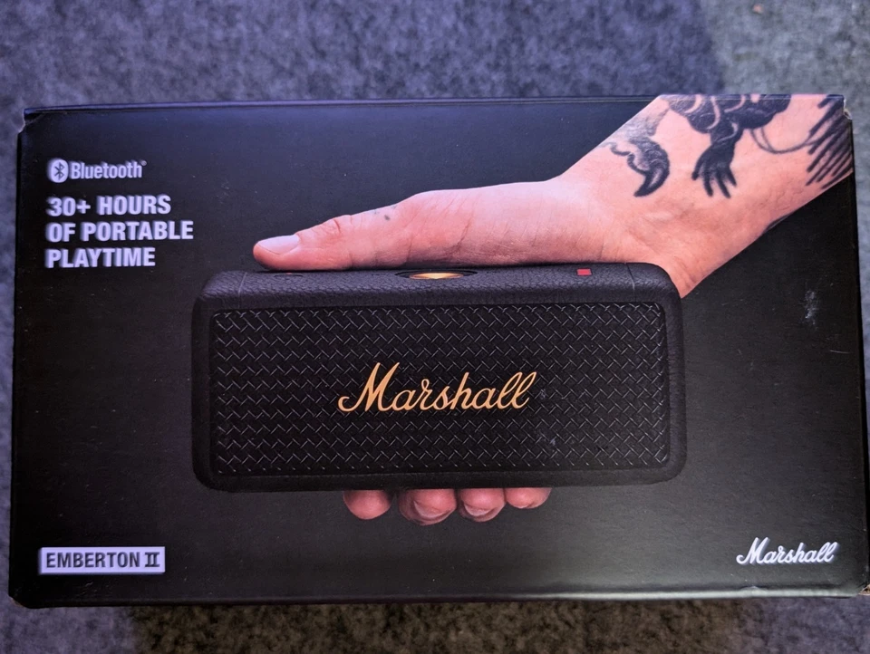 Altavoz portátil Bluetooth Marshall Emberton II negro ¡NUEVO! Foto 2 de 2