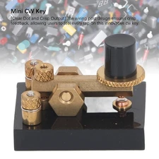 Mini CW Key Shortwave Radio Manual Morse Code Telegraph Key Collectible Ornament