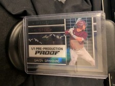 Gavin Grahovac  2025 Leaf Vivid Pre-Production Proof Rising Stock 1/1 RC *Z8