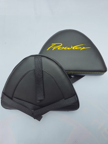 Yellow / Inca Gold Plymouth Prowler Set Headrest Pad Inserts Logo - Picture 2 of 17