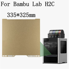 Double-sided Build Steel Sheet Heated Plate For Bambu Lab H2C 3D Printer Parts
