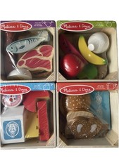 Melissa  Doug Food Groups 21 Piece Wooden Set Wood Playset