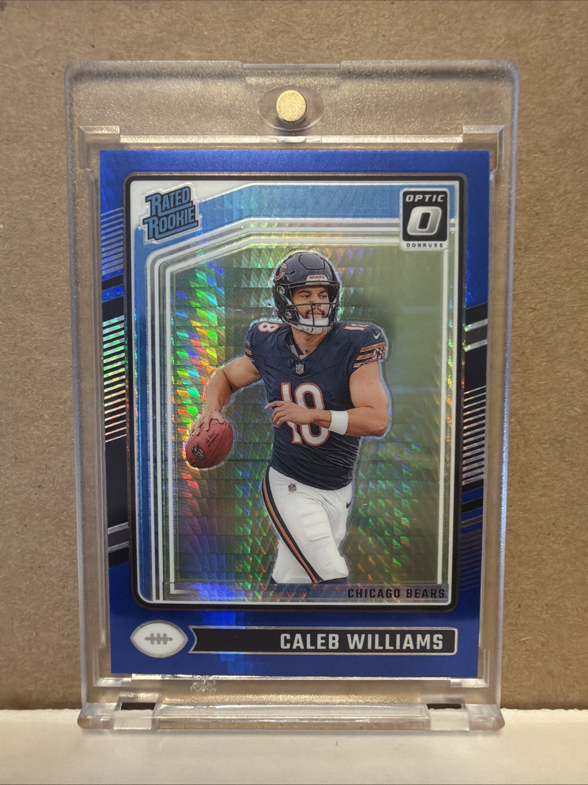 2024 Panini Donruss Optic Rated Rookie Caleb Williams #201 (RC) Blue Hyper
